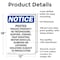 Signmission Posted Private Property No Trespassing OSHA Notice Sign, Aluminum, 12in W x 18in L, 2PK OS-2PACK-NS-A-1218-V-17731 - alternate 6